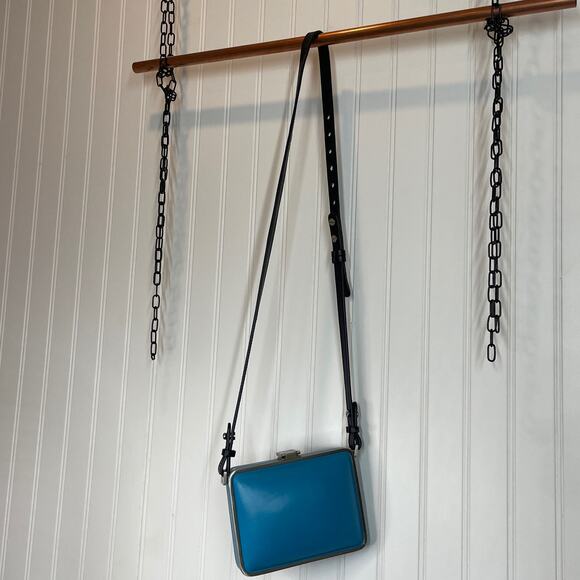 Foley + Corinna Box Crossbody Bag Silver Toned Hardware Shoulder Handbag Purse